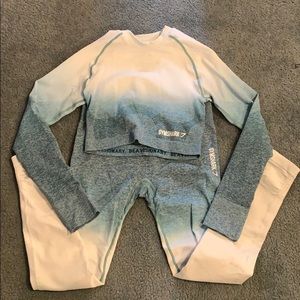 Gym shark ombré set